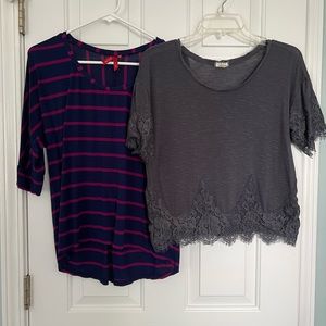 Two shirts size small